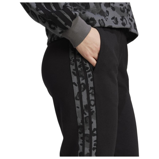 Adidas Γυναικείο παντελόνι φόρμας Essentials 3-Stripes Animal Print Pants